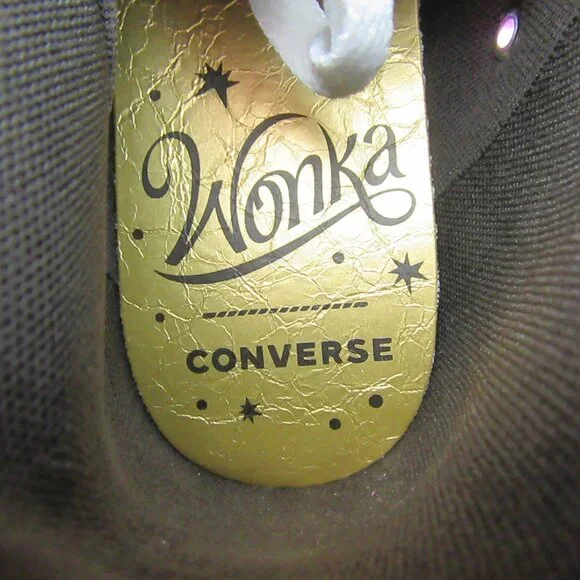 Converse x Wonka CTAS HI Women's Size 8 Pixel Purple White Sneakers NEW - Picture 10 of 14